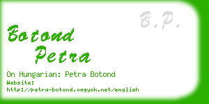botond petra business card